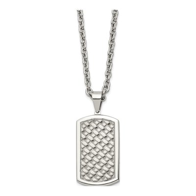 Stainless Steel Dog Tag Pendant Necklace – view 4