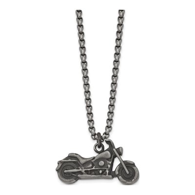Stainless Steel Motorcycle Pendant Necklace – view 4