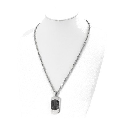 Stainless Steel Dog Tag Pendant Necklace – view 5