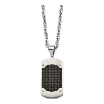 Stainless Steel Dog Tag Pendant Necklace