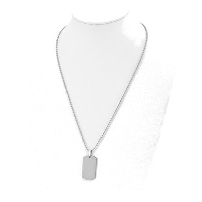 Stainless Steel Dog Tag Pendant Necklace – view 5