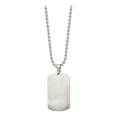 Stainless Steel Dog Tag Pendant Necklace – view 8