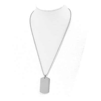 Stainless Steel Dog Tag Ball Pendant Necklace – view 5