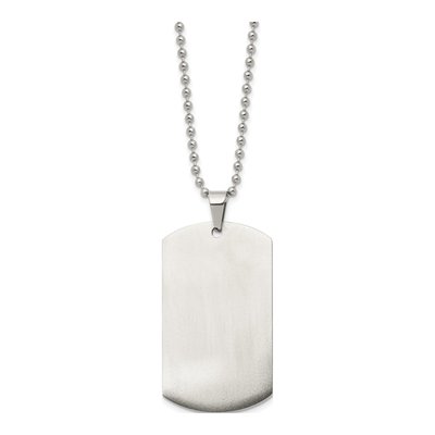 Stainless Steel Dog Tag Ball Pendant Necklace – view 8