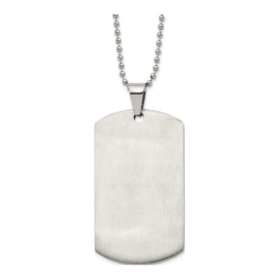 Stainless Steel Dog Tag Pendant Necklace – view 7