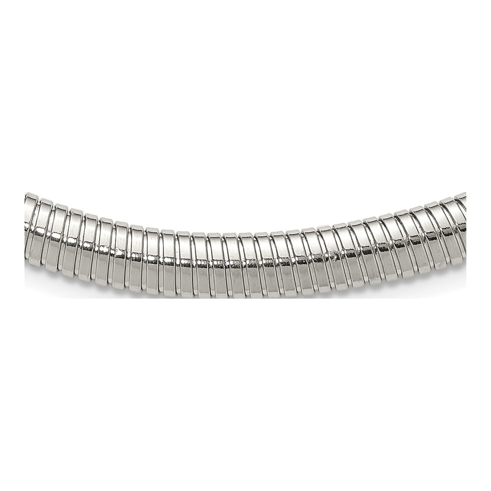 Chisel Stainless Steel 8mm Omega Necklace, 18"