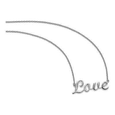 Stainless Steel LOVE Pendant Necklace – view 5
