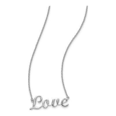 Stainless Steel LOVE Pendant Necklace – view 6