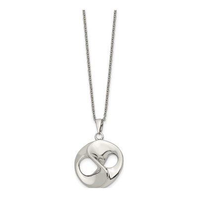 Men's Stainless Steel Polished 17in Necklace – view 4