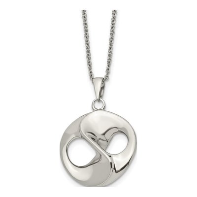 Men's Stainless Steel Polished 17in Necklace
