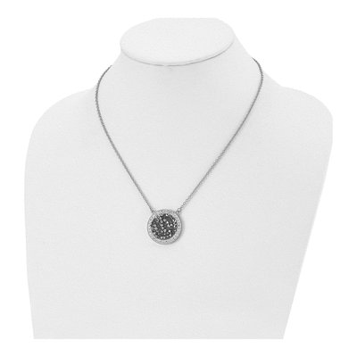 Stainless Steel Crystal Pendant Necklace – view 5