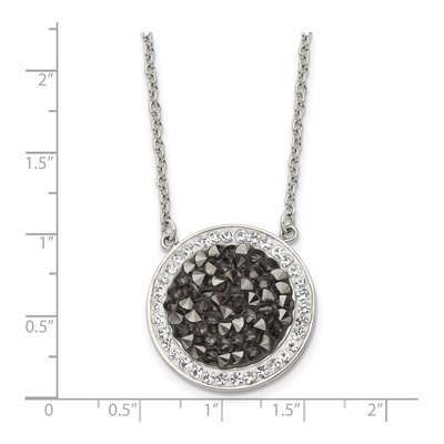 Stainless Steel Crystal Pendant Necklace – view 6