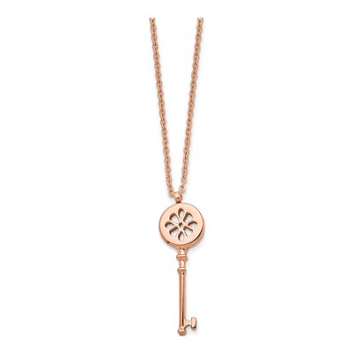 Stainless Steel IP Key Pendant Necklace – view 5