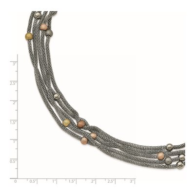Stainless Steel Mesh Necklace – view 6