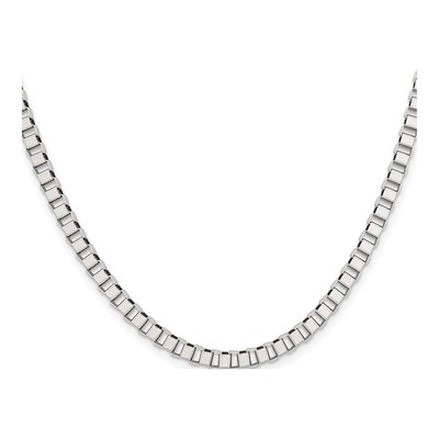 Men's Stainless Steel 4mm Box Chain – view 3