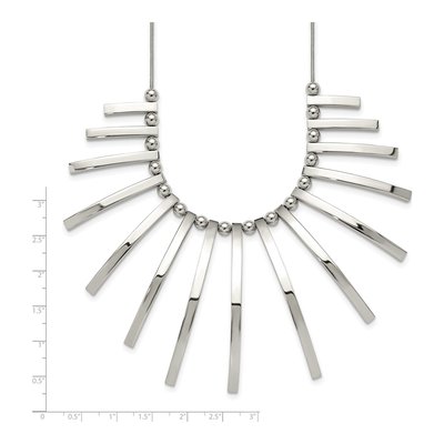 Stainless Steel Bars Necklace – view 5