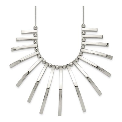 Stainless Steel Bars Necklace