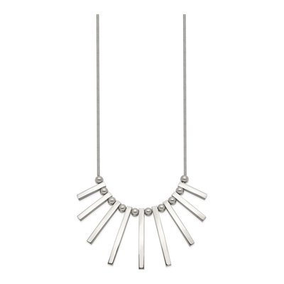 Stainless Steel Bars Snake Necklace – view 4