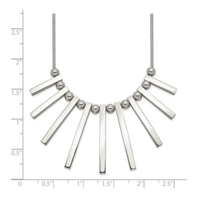 Stainless Steel Bars Snake Necklace – view 5