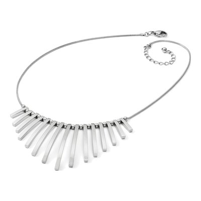 Stainless Steel Bars Snake Necklace – view 8