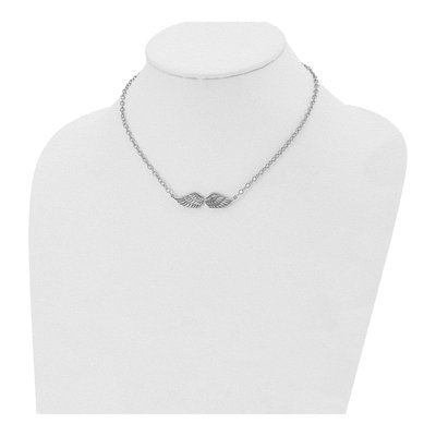 Stainless Steel Angel Wings Pendant Necklace – view 5