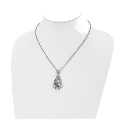 Stainless Steel Abalone Pendant Necklace – view 5