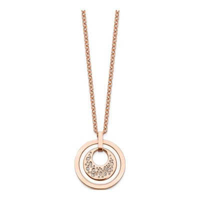 Stainless Steel Crystal IP Pendant Necklace – view 5