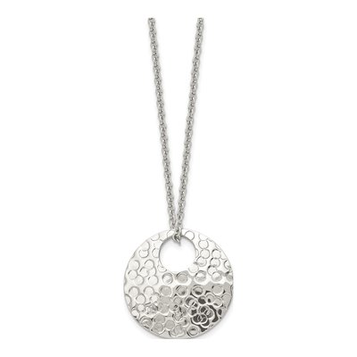 Stainless Steel Hammered Necklace – view 4