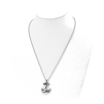 Stainless Steel Anchor Pendant Necklace – view 5