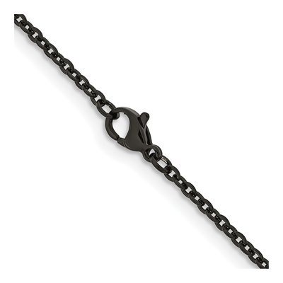 Black Stainless Steel 2.3mm Cable Chain – view 4