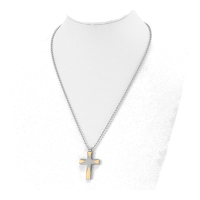 Stainless Steel Cross Pendant Necklace – view 5