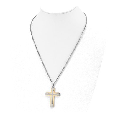 Stainless Steel Cross Pendant Necklace – view 5