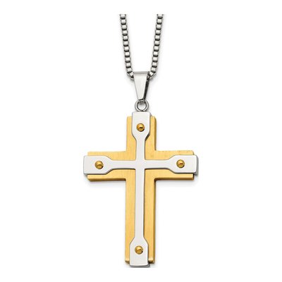 Stainless Steel Cross Pendant Necklace