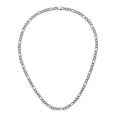 Men's Stainless Steel 6mm Figaro Chain – view 7