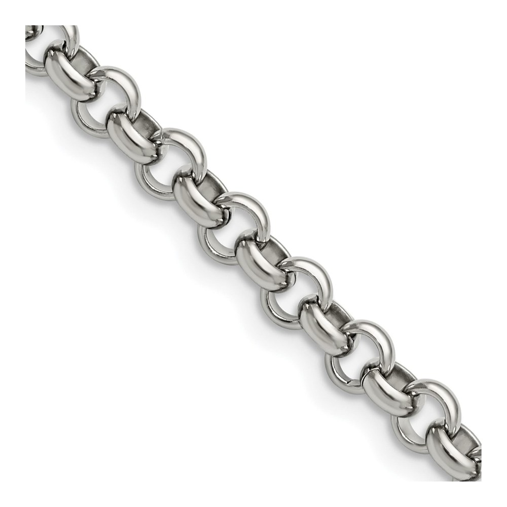 Men's Stainless Steel 6mm Rolo Chain