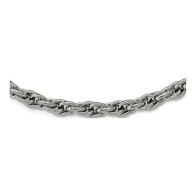 Men's Stainless Steel 7.5mm Fancy Rope Chain – view 5