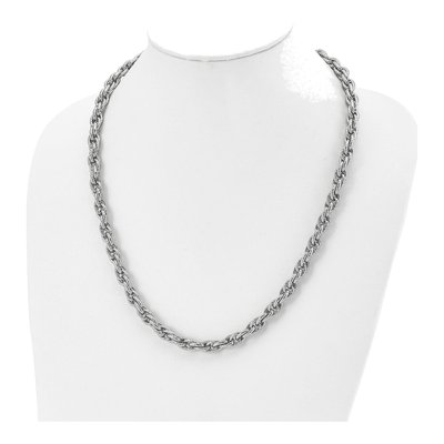 Men's Stainless Steel 7.5mm Fancy Rope Chain – view 6