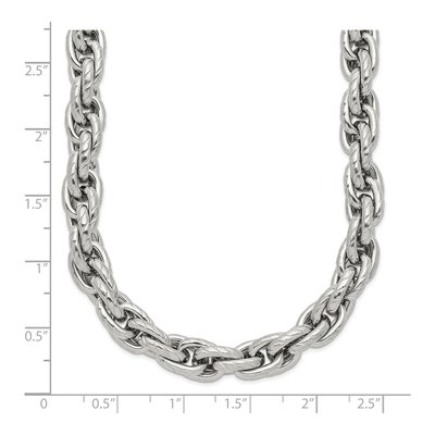 Men's Stainless Steel 7.5mm Fancy Rope Chain – view 8