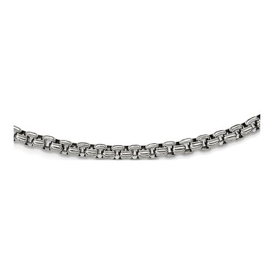 Men's Stainless Steel 5mm Fancy Box Chain – view 5
