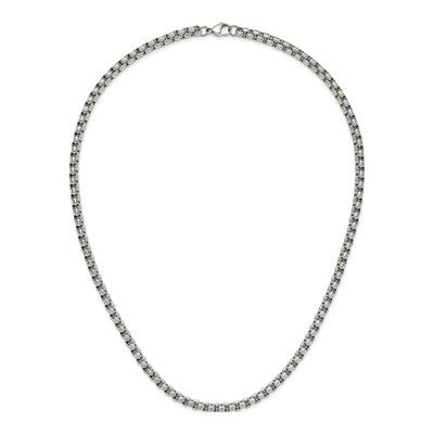 Men's Stainless Steel 5mm Fancy Box Chain – view 7