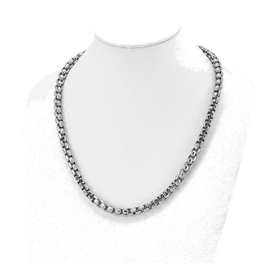 Men's Stainless Steel 8.5mm Fancy Rolo Box Chain – view 5