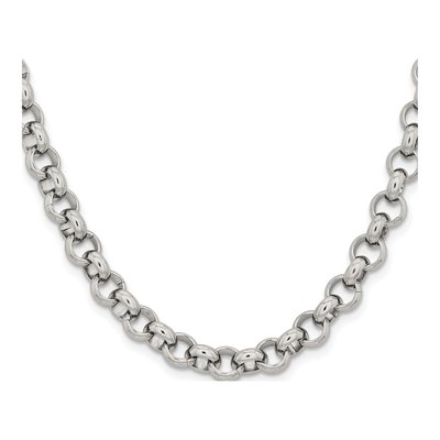 Stainless Steel 8mm Rolo Chain – view 3
