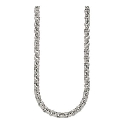 Men's Stainless Steel 7mm Rolo Chain – view 4