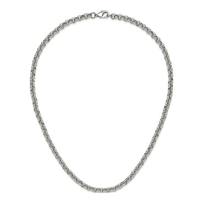 Men's Stainless Steel 7mm Rolo Chain – view 7