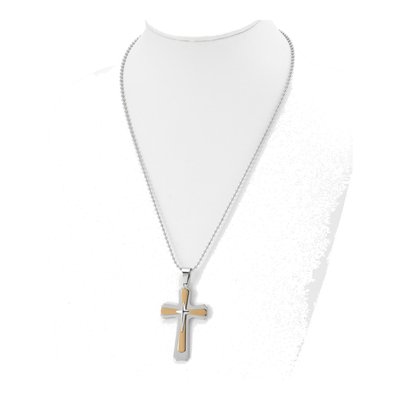 Stainless Steel Cross Pendant Necklace – view 5