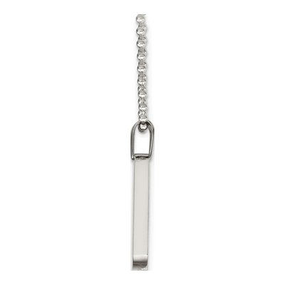 Stainless Steel Reversible Dog Tag Pendant Necklace – view 8