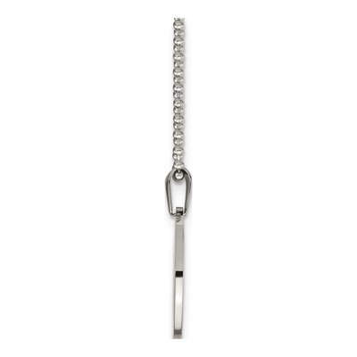 Stainless Steel Dog Tag Ball Pendant Necklace – view 8
