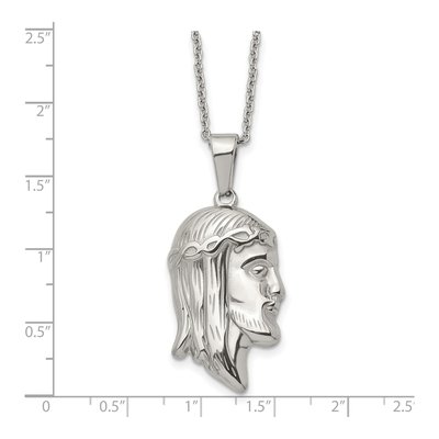 Stainless Steel Jesus Pendant Necklace – view 6