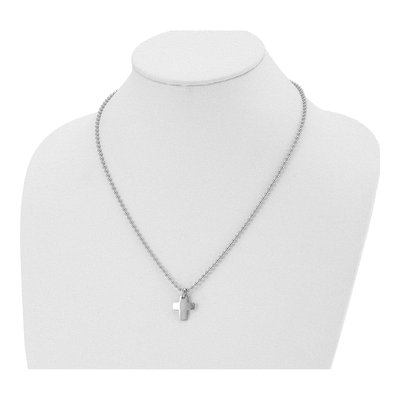 Stainless Steel Cross Pendant Necklace – view 5