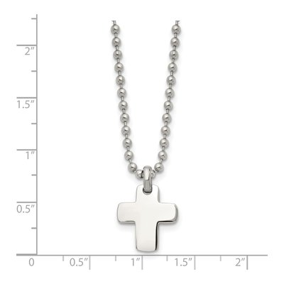 Stainless Steel Cross Pendant Necklace – view 6
